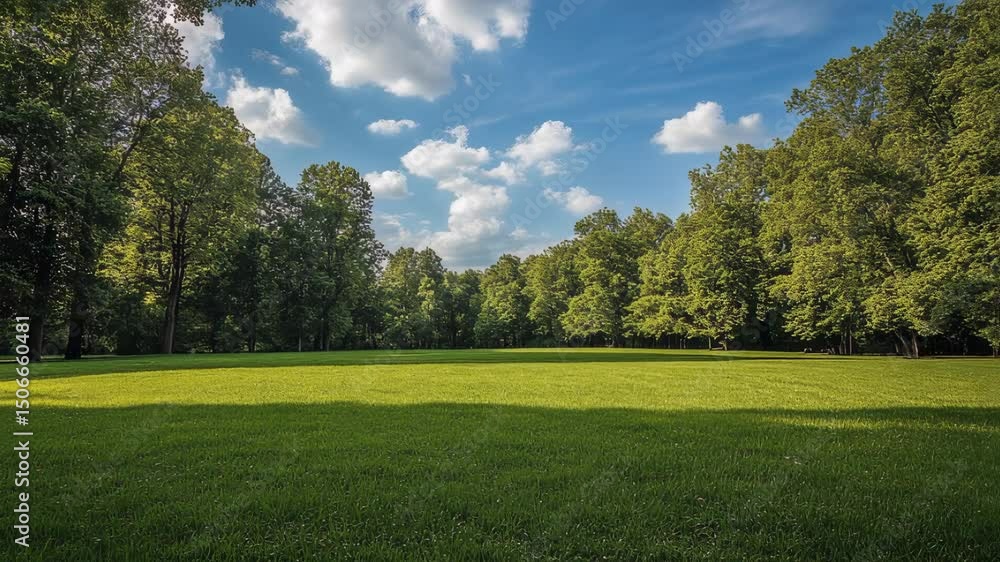 Beautiful Sunny Day at the Park - Relaxing Nature Ambiance and Green Scenery Beautiful Sunny Day at the Park - Relaxing Nature Ambiance and Green Scenery