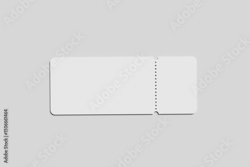 Mockup boarding pass airplane ticket
