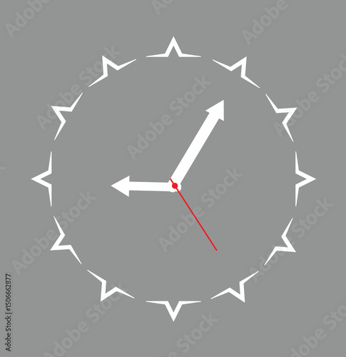 wall clock designed with simple details