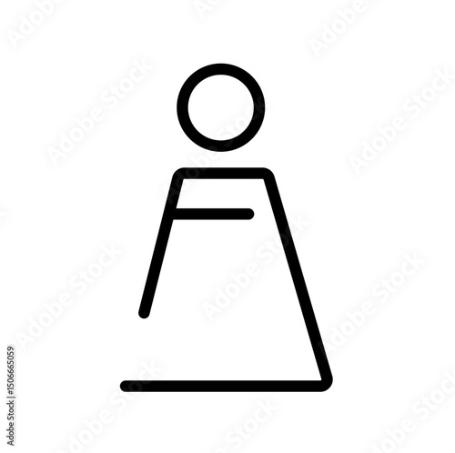 feminine individual vector icon