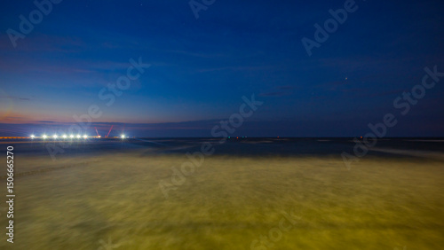 Fototapeta Naklejka Na Ścianę i Meble -  the Baltic Sea coast in the evening