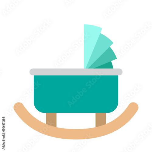 Cradle Vector Flat Icon Design