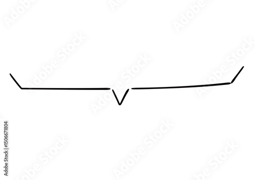 手書き風のふきだし単品　白塗りドット影付き