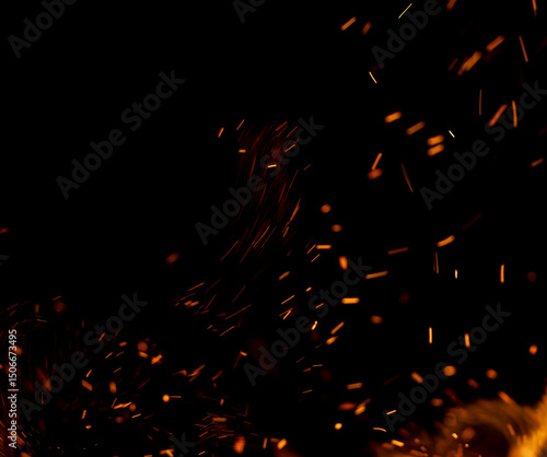 A black background with a lot of fire and smoke