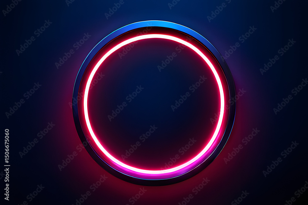 Fototapeta premium glowing neon sign on black