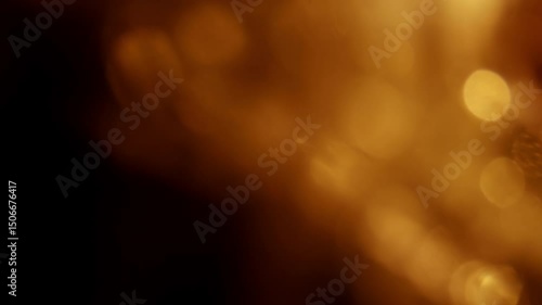 Gold Light Leak Bokeh Overlay Transition