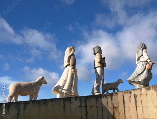 The Shepherd memorial in Fatima refers to the location where the three shepherd children, Lucia, Francisco, and Jacinta, reported seeing Our Lady in 1917.