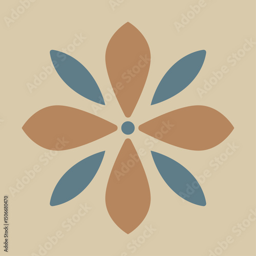 Vintage Geometric Floral Tile Pattern – Mediterranean Style Decorative Tiles
