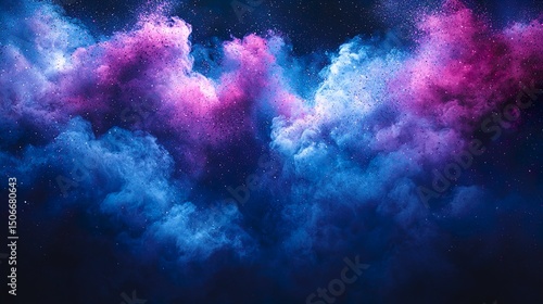 Wallpaper Mural Blue and purple gradient background with a large copy space in the center, negative space, blue HD 8k eid wallpaper photographic image Torontodigital.ca