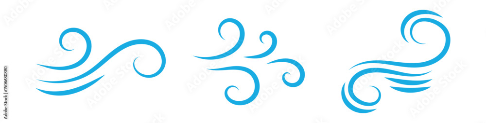 Doodle wind line sketch set. Hand drawn doodle wind motion, air blow, swirl elements. Sketch drawn air blow motion, smoke flow art, abstract line. Isolated vector illustration Doodle wind line sketch set. Hand drawn doodle wind motion, air blow, swirl elements. Sketch drawn air blow motion, smoke flow art, abstract line. Isolated vector illustration