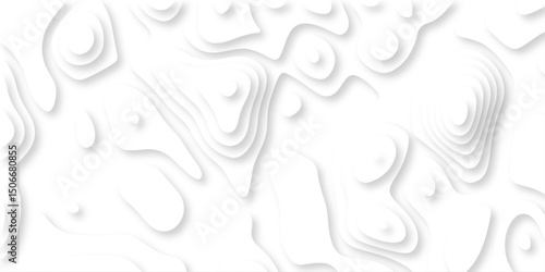 Abstract papercut design. Background of the topographic map. modern wallpaper texture and realistic design used for banner and posters, mountain relief geographic pattern. vector illustration.