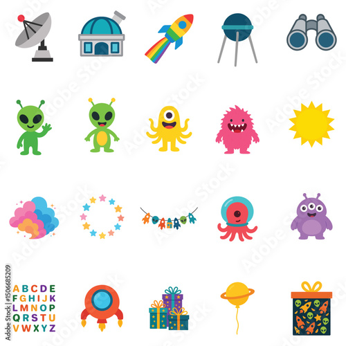 pack of Space clipart, Outer Space illustration, Colorful Space design sublimation
