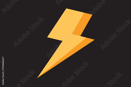 Simple pictogram illustration of lightning, lightning vector icon, lightning logo vector