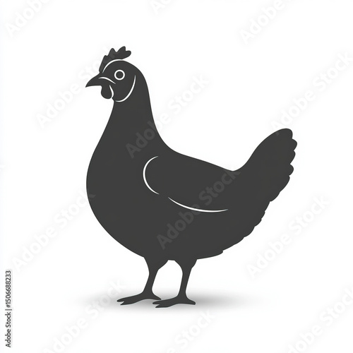chicken silhouette , black ...