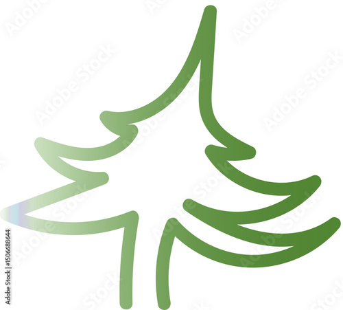 abstract christmas tree