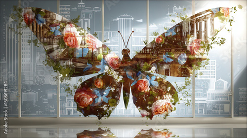 Butterfly wings filled with...