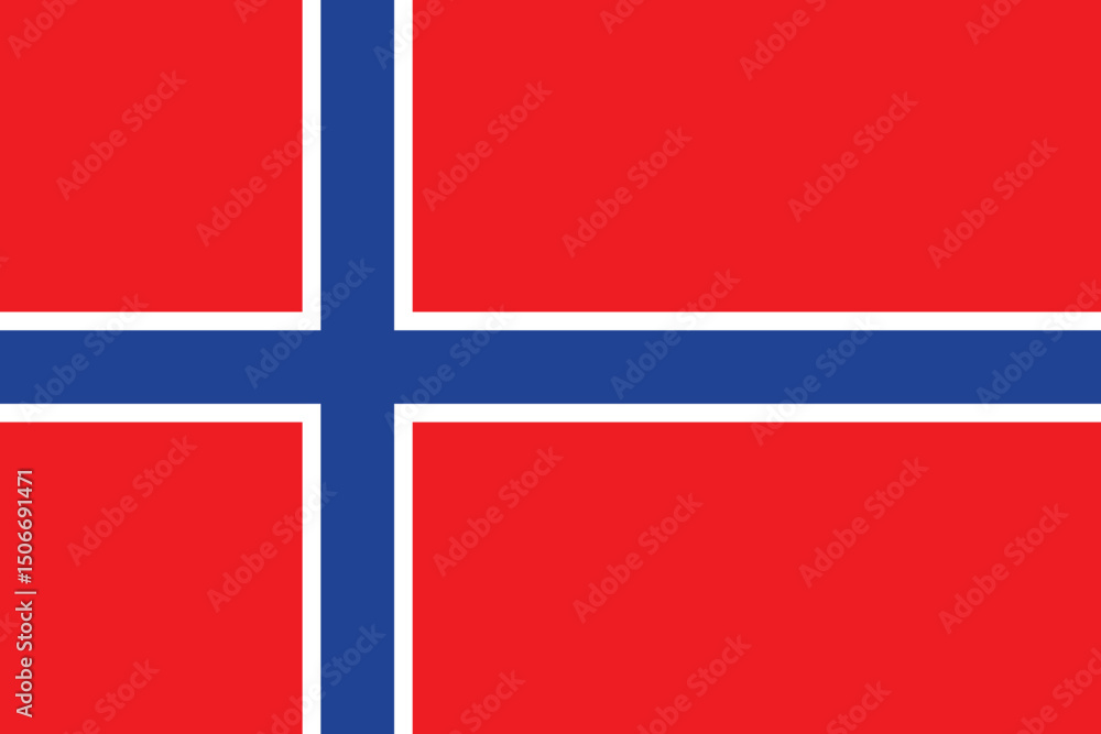 Amazing vector illustration of the Norway flag Amazing vector illustration of the Norway flag
