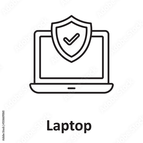Free Download Laptop insurance :Vector Icon which can easily modify or edit - GFXLoad