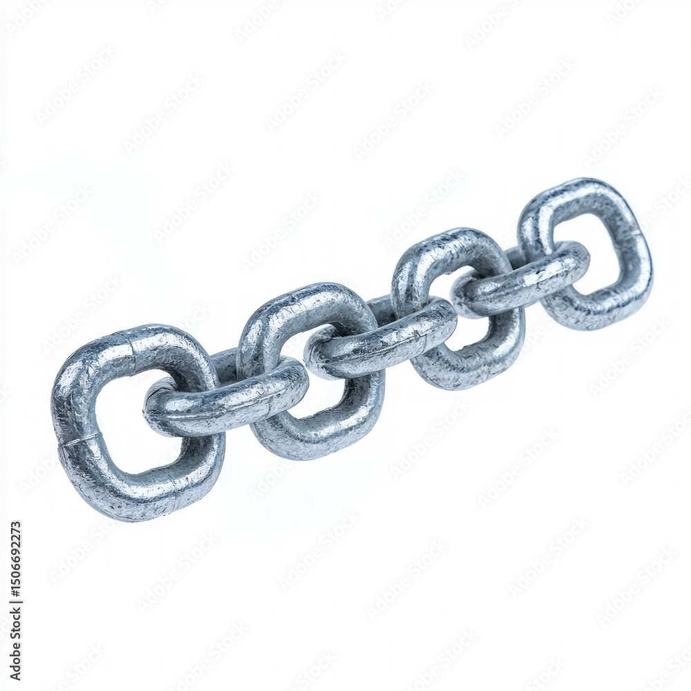Obraz premium metal chain isolated