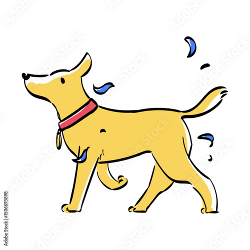 Hand Drawn Pet Veterinary Fill Illustration