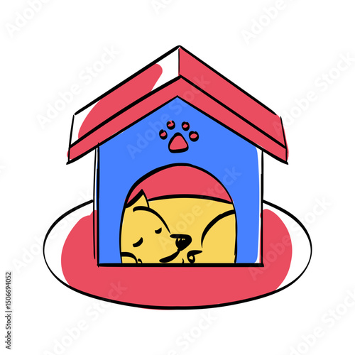 Hand Drawn Pet Veterinary Fill Illustration