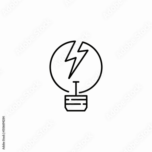 electric charge icon sign vector