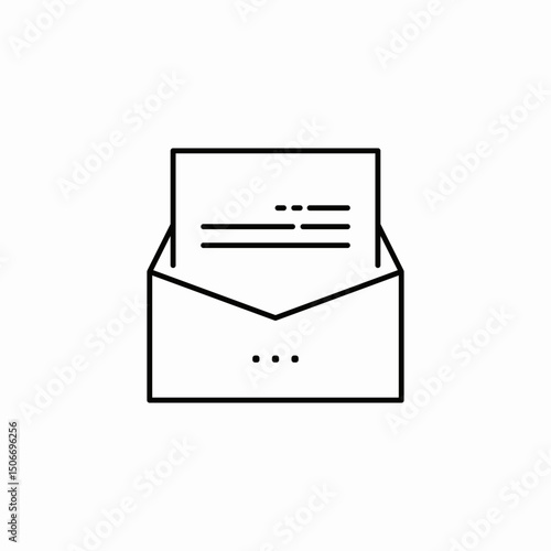 mail notice icon sign vector