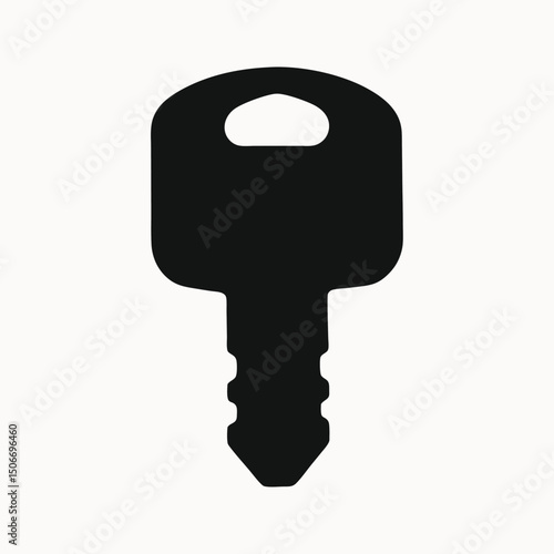 Simple Black Key Icon Access, Security, and Privacy Symbol