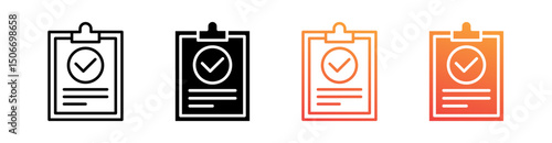 Authenticity Multi Style Icon Set Vector 