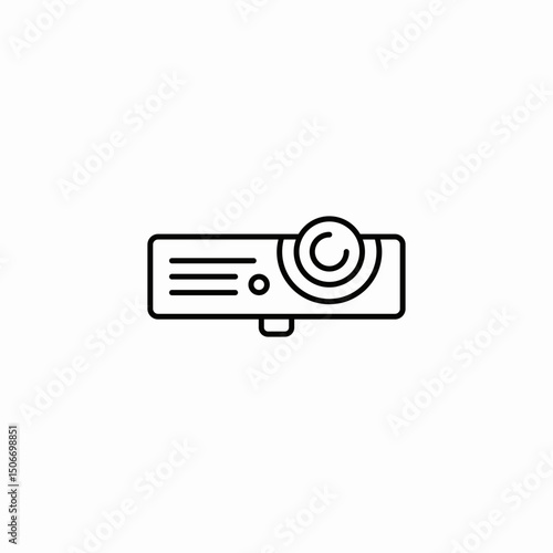 projector table icon sign vector