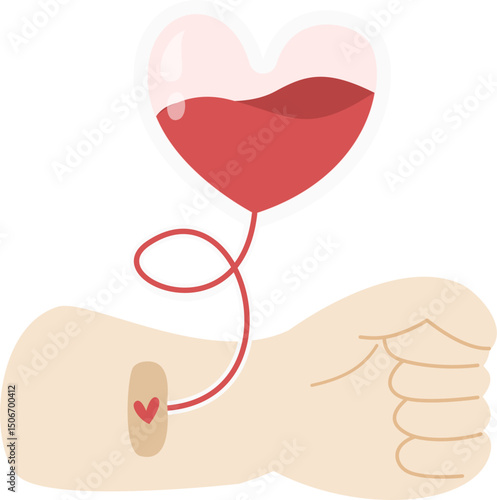 World blood donor day vector illustration