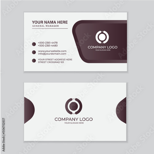 Business card design template, Clean professional business card template, visiting card, business card template.	
