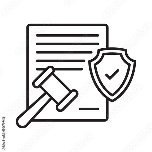 Legal claims :Vector Icon which can easily modify or edit