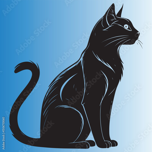 cat logo, cat icon sets, cat tattoo design,cat vector black kitten icon neko calico pet character cartoon symbol tattoo stamp scarf illustration design.