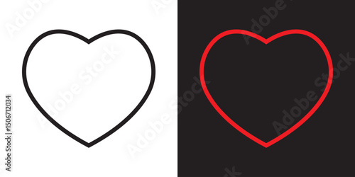 Heart icon. Vector illustration. EPS 10/AI