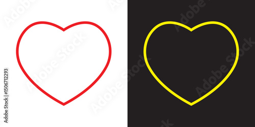 Heart icon. Vector illustration. EPS 10/AI