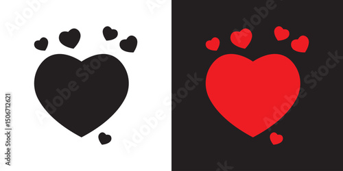 Heart icon. Vector illustration. EPS 10/AI