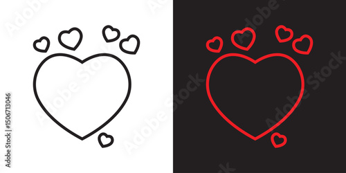 Heart icon. Vector illustration. EPS 10/AI