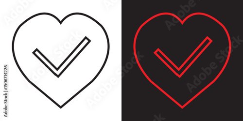 Heart icon. Vector illustration. EPS 10/AI