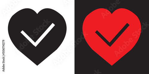 Heart icon. Vector illustration. EPS 10/AI