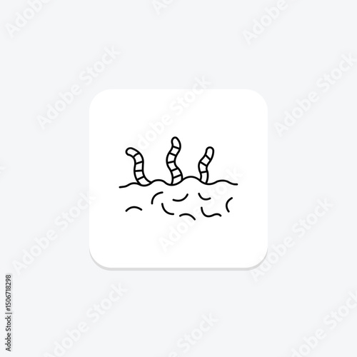 Soil With Worms, vector, pixel perfect, illustrator file