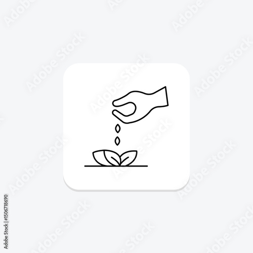 Sowing Organic Seeds, vector, pixel perfect, illustrator file