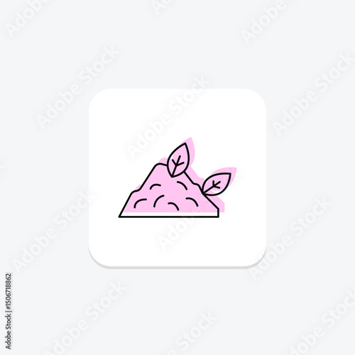 Natural Compost Pile, vector, pixel perfect, illustrator file