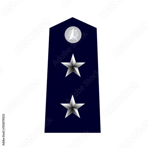 Galon de l'armée américaine destiné à l'espace: US Space Force : Officier général.  Général de division
