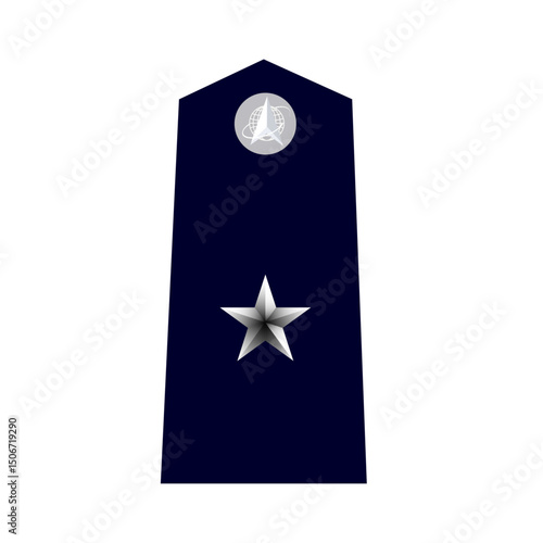 Galon de l'armée américaine destiné à l'espace: US Space Force : Officier général.  Général de brigade