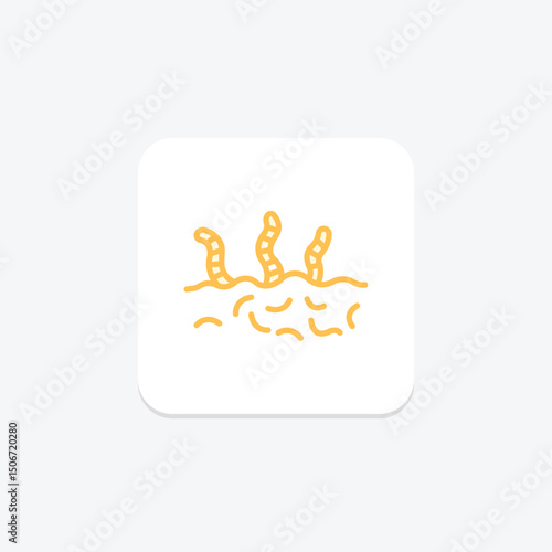 Soil With Worms, vector, pixel perfect, illustrator file