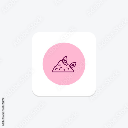 Natural Compost Pile, vector, pixel perfect, illustrator file