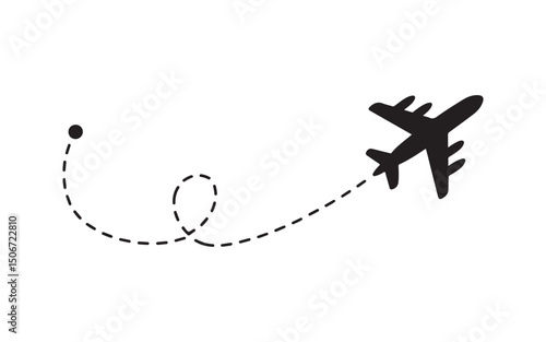 Airline jet flying through the sky representing travel and aviation