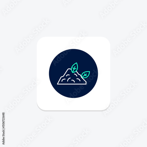 Natural Compost Pile, vector, pixel perfect, illustrator file