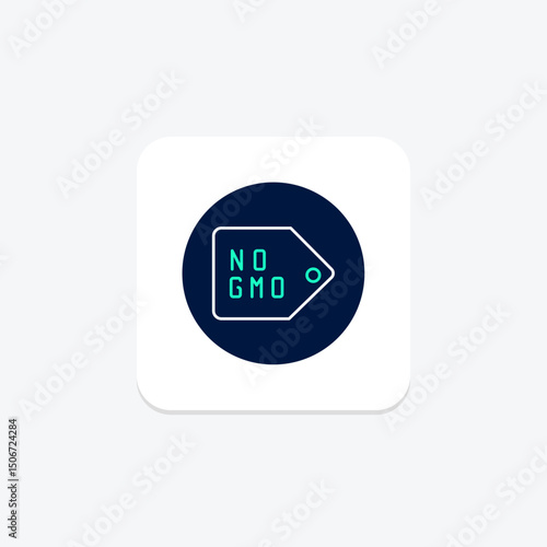 No Gmo Tag, vector, pixel perfect, illustrator file
